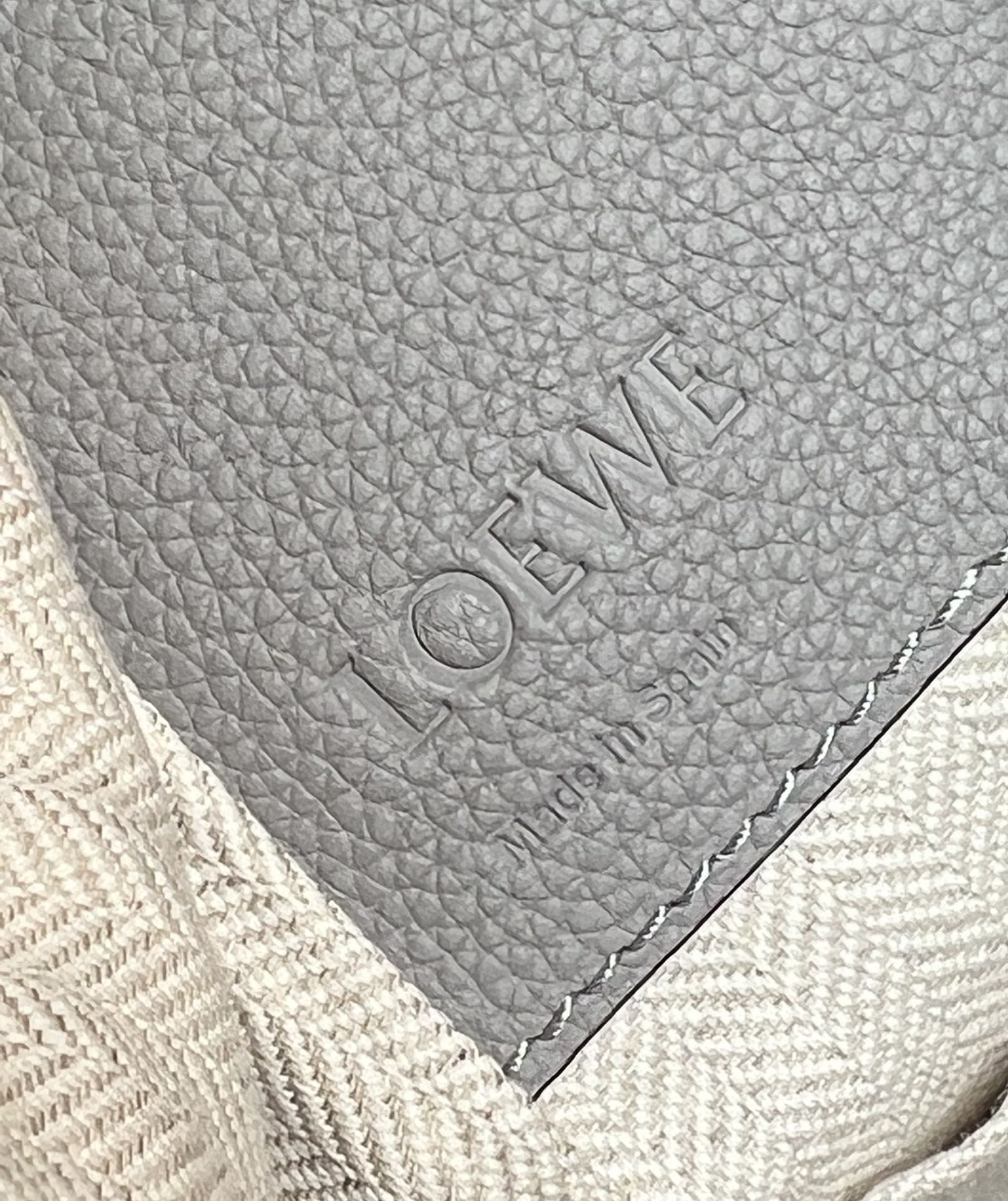 Loewe Compact Hammock Bag in Soft Grained Calfskin Grey